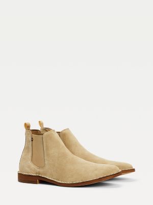 Chelsea Boot Aus Wildleder Beige Tommy Hilfiger