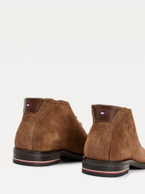 tommy hilfiger suede boots mens