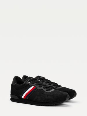 tommy hilfiger black trainers ladies