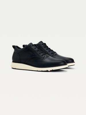 Smooth Leather LaceUp Hybrid Shoes BLUE Tommy Hilfiger