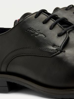 Leather Lace-Up Shoes BLACK | Hilfiger