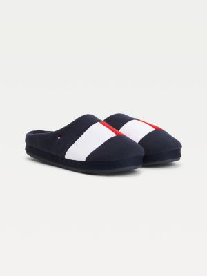 Flag Embroidery Home Slippers | BLUE | Tommy