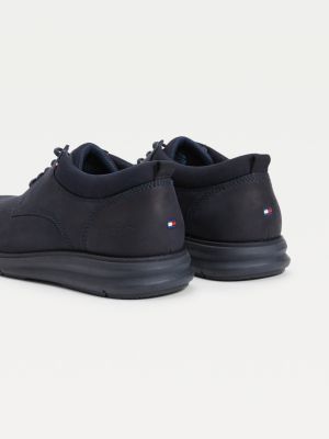 tommy hilfiger leather slip on shoes