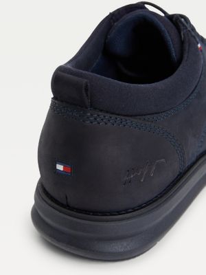 tommy hilfiger leather slip on shoes