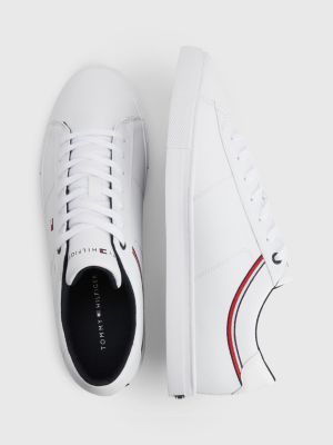 voetstuk meer Titicaca eenzaam Essential leren sneaker | WIT | Tommy Hilfiger