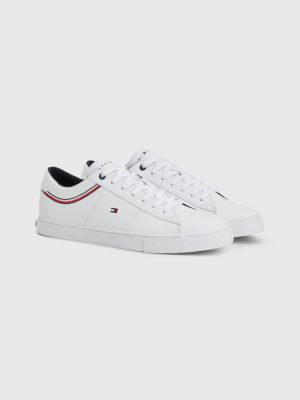 voetstuk meer Titicaca eenzaam Essential leren sneaker | WIT | Tommy Hilfiger