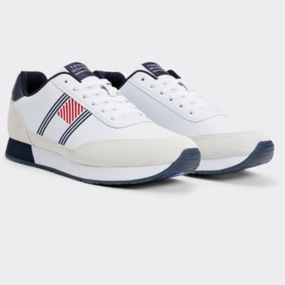 tommy hilfiger corporate leather flag runner