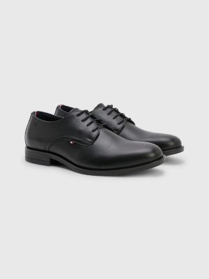 Profetie bijgeloof nul Leren veterschoen | ZWART | Tommy Hilfiger