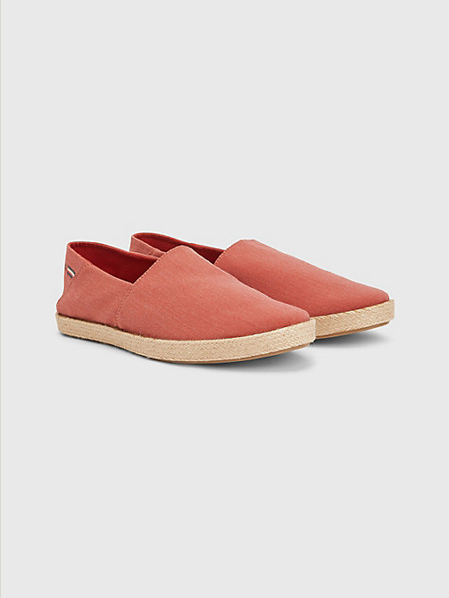 red chambray espadrilles for men tommy hilfiger