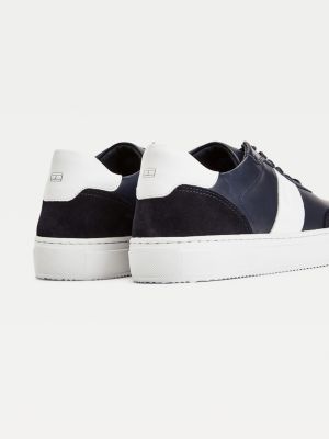 tommy hilfiger fashion th leather cupsole sneaker