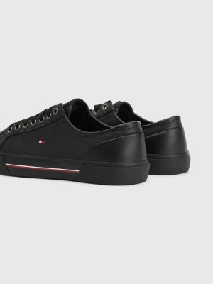 tommy leather trainers