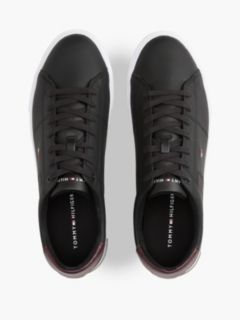Essential Leather Vulcanised Trainers — Black 3