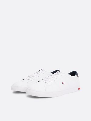 Mens tommy hilfiger hot sale white trainers