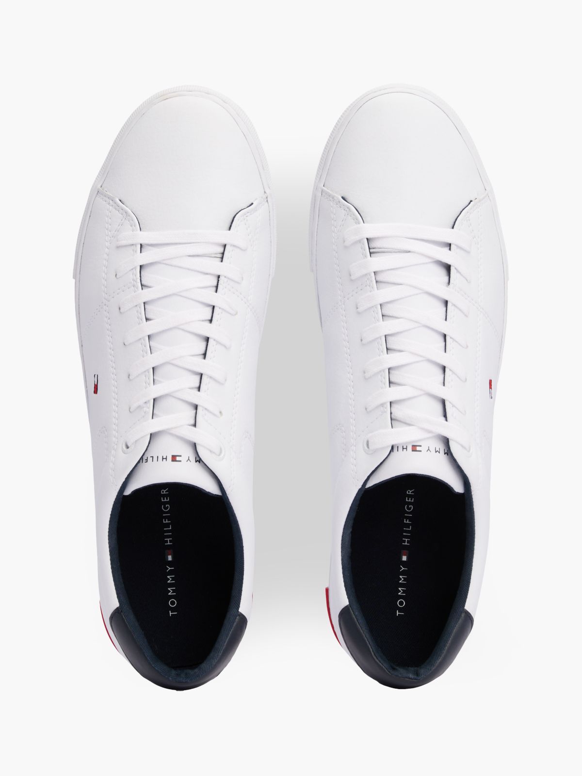Essential Leather Vulcanised Trainers — White