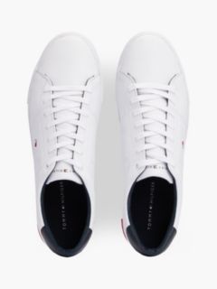 Essential Leather Vulcanised Trainers — White 3