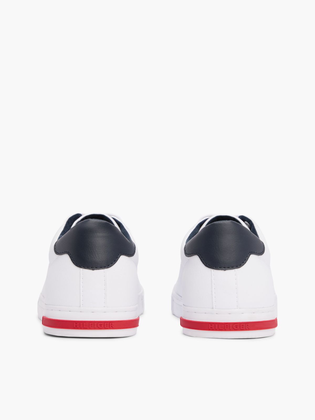 Essential Leather Vulcanised Trainers — White