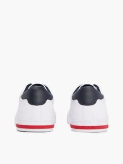 Essential Leather Vulcanised Trainers — White 4