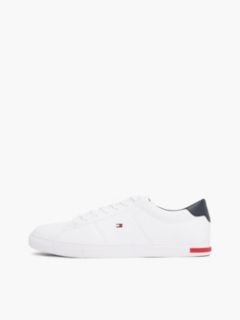 Essential Leather Vulcanised Trainers — White 7