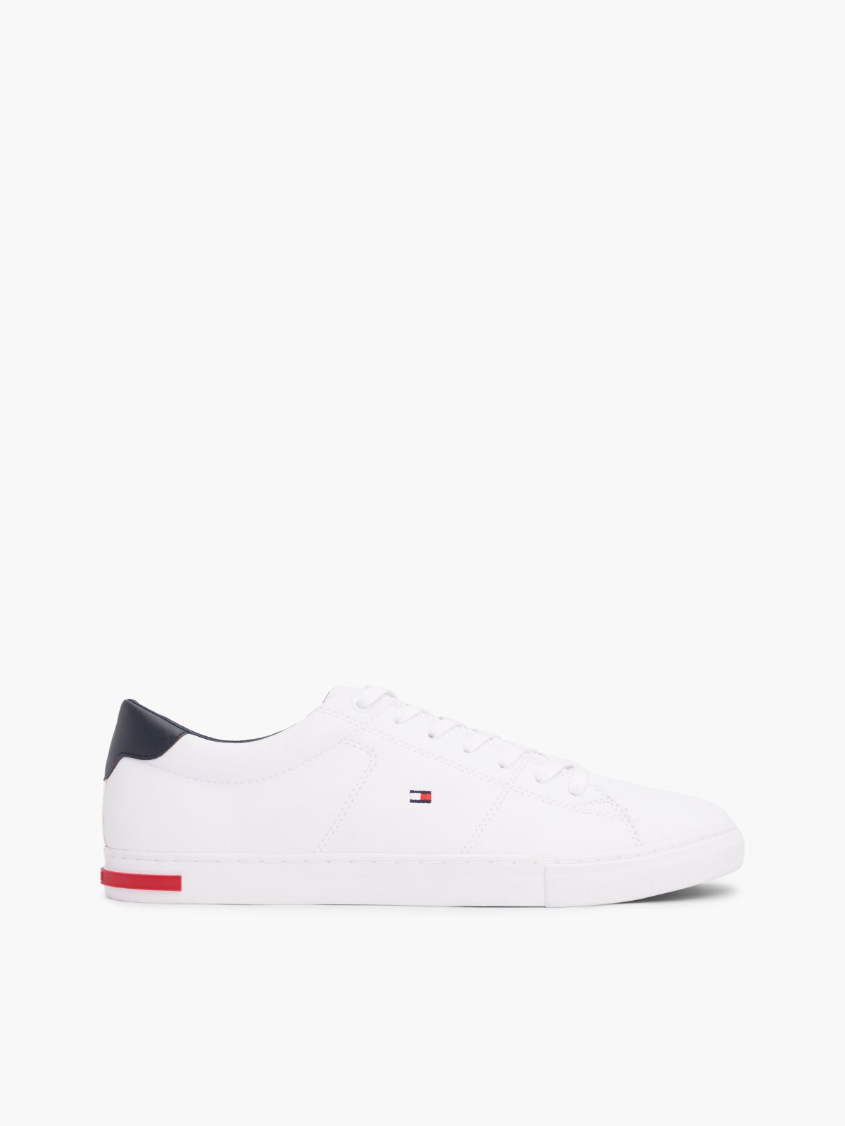 Essential Leather Vulcanised Trainers — White