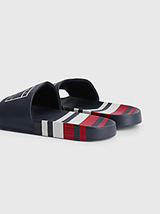 Tommy Hilfiger Tong rouge style d\u00e9contract\u00e9 Chaussures Sandales Tongs 