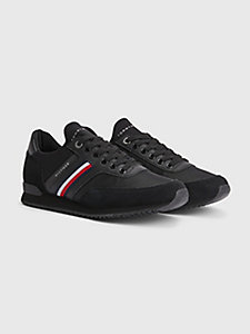 black iconic trainers for men tommy hilfiger