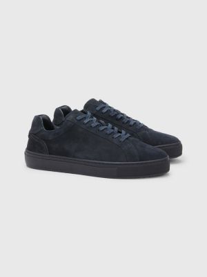 suede navy trainers