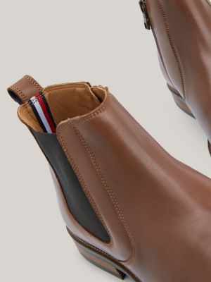 Essential Leather Chelsea Ankle Boots Brown Tommy Hilfiger