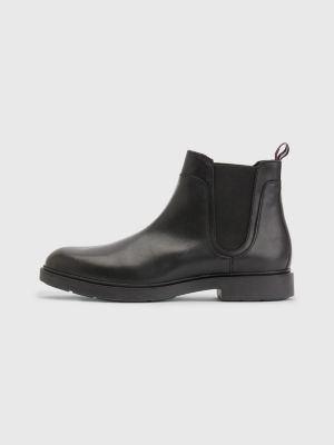 Elevated Leather Chelsea Boots BLACK Tommy Hilfiger