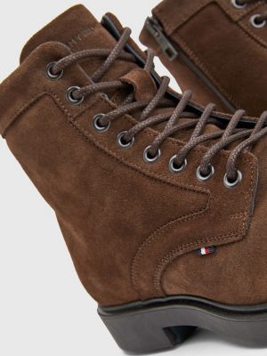 bottes marron tommy hilfiger