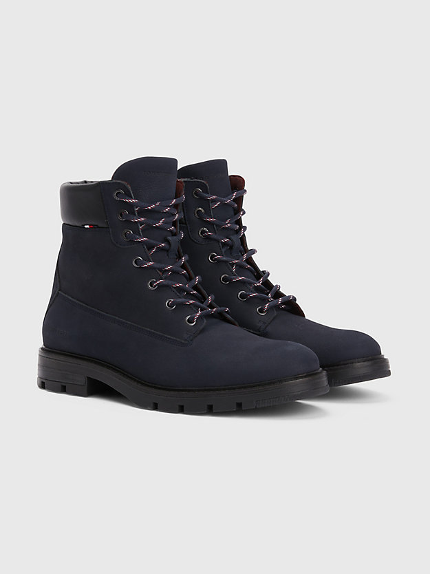 DESERT SKY Padded Cleat Nubuck Leather Boots for men TOMMY HILFIGER