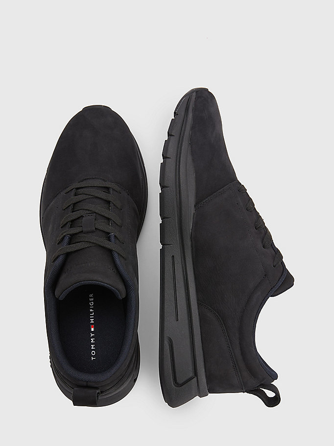 dynasty Motel over there TH Modern Suede Hybrid Shoes | BLACK | Tommy Hilfiger