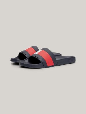 Flag Pool Slides Blue Tommy Hilfiger