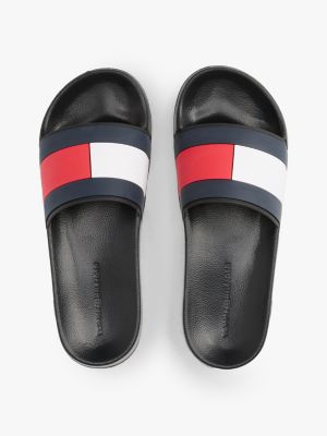 multi flag strap pool slides for men tommy hilfiger