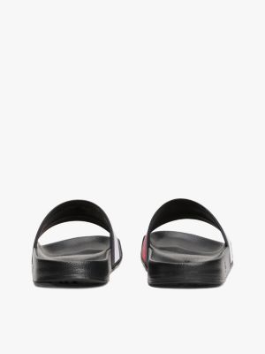 Tommy hilfiger slides hot sale mens black