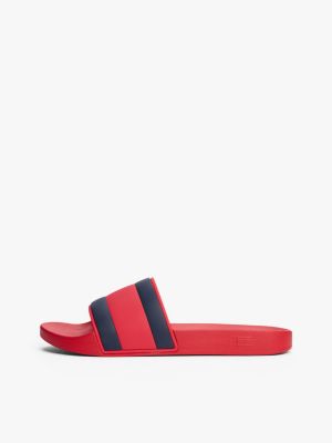 multi flag strap pool slides for men tommy hilfiger