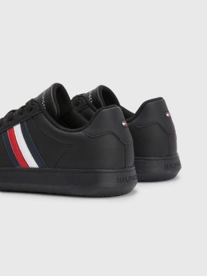 Signature Cupsole Leather Trainers | BLACK | Tommy Hilfiger