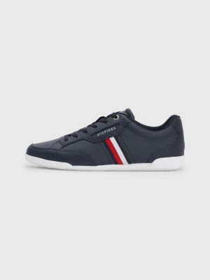 Classics Webbing Leather Cupsole Trainers | BLUE | Tommy Hilfiger