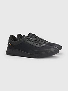 black elevated cordura® trainers for men tommy hilfiger