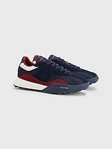 blue retro th modern runner trainers for men tommy hilfiger