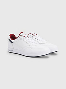 white th modern lightweight cupsole trainers for men tommy hilfiger
