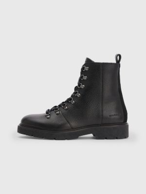 tommy hilfiger leather boots