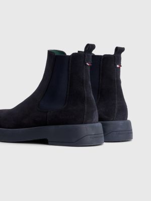 Fysica Microprocessor kwartaal Suède Chelsea boot | BLAUW | Tommy Hilfiger