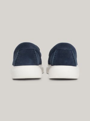 Suede Logo Hybrid Loafers | Blue | Tommy Hilfiger