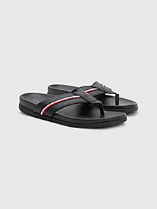 black toe post signature sandals for men tommy hilfiger