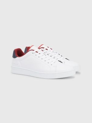 Leather Cupsole Court Trainers | BLUE | Tommy Hilfiger