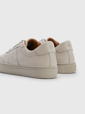 Tommy jeans embossed leather on sale trainers