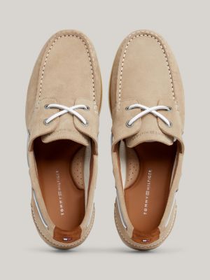 Mens beige hot sale boat shoes