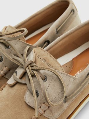 Onzin Kilauea Mountain Stal Suède bootschoen met veters | BEIGE | Tommy Hilfiger