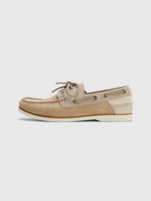 Onzin Kilauea Mountain Stal Suède bootschoen met veters | BEIGE | Tommy Hilfiger