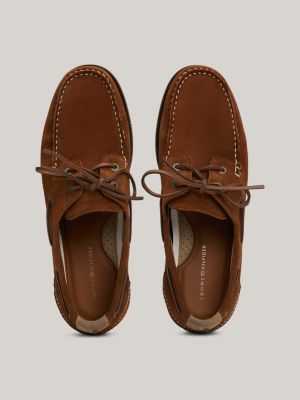 Tommy hilfiger classic suede hot sale boatshoe